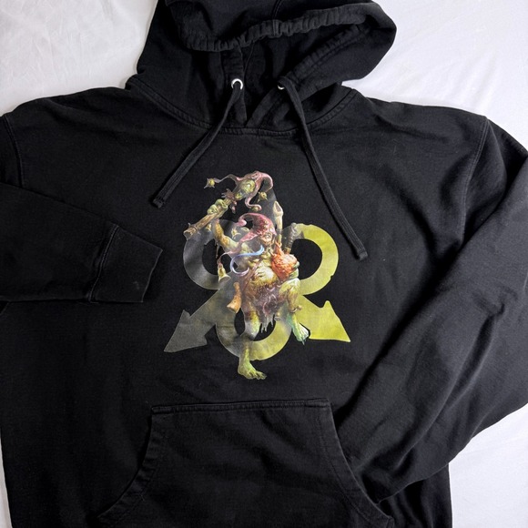 Warhammer Other - Warhammer Nurgle Sloppity Bilepiper Black Graphic Hoodie Mens XL Games Workshop